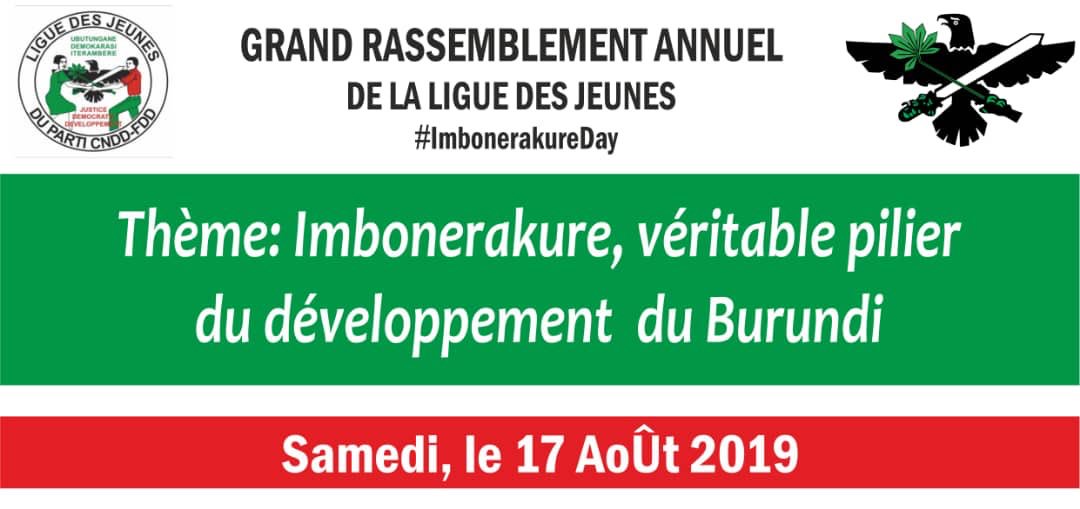 Burundi : Grand rassemblement annuel de la ligue des jeunes du CNDD-FDD - IMBONERAKURE