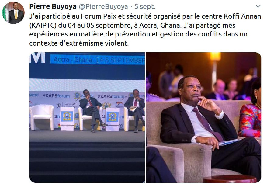 Burundi : Sur Twitter, l'ancien dictateur BUYOYA nargue l'Etat et les Burundais