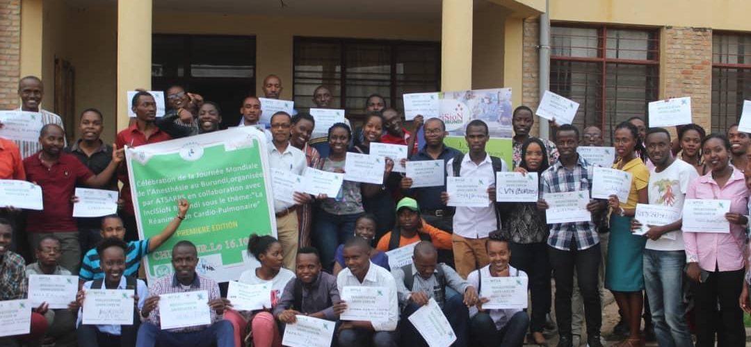 Les anesthésistes du Burundi sont en fête pour la première fois
