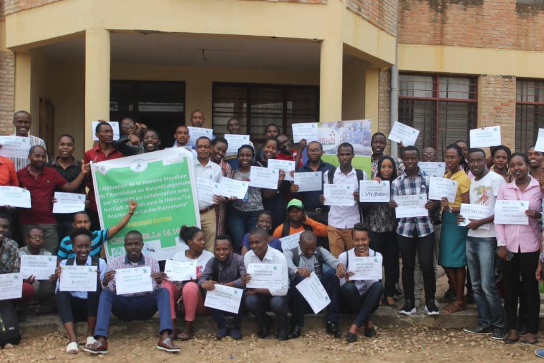 Les anesthésistes du Burundi sont en fête pour la première fois