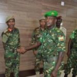 Visite du commandant du 12ème contingent burundais au Chef de la Force de Défense Somalienne