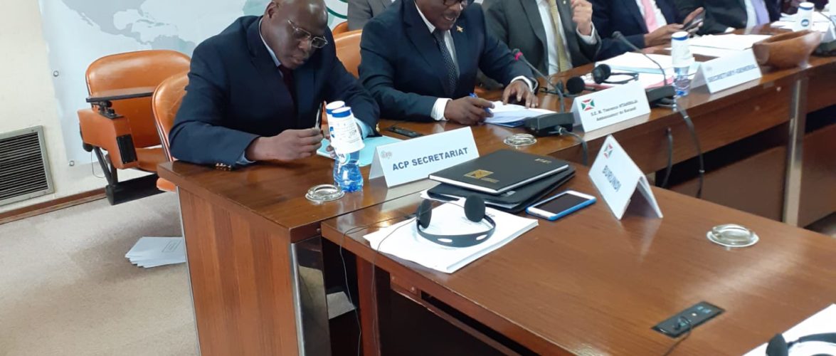 Allocution de S.E. Mr l’Ambassadeur Thérence Ntahiraja à l’occasion de sa présentation officielle au comité des Ambassadeurs ACP à Bruxelles le 29/01/2020