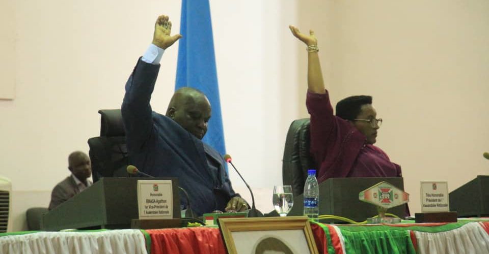 L’Assemblée Nationale du Burundi adopte un projet de loi sur le statut du Chef de l’Etat en fin de fonction