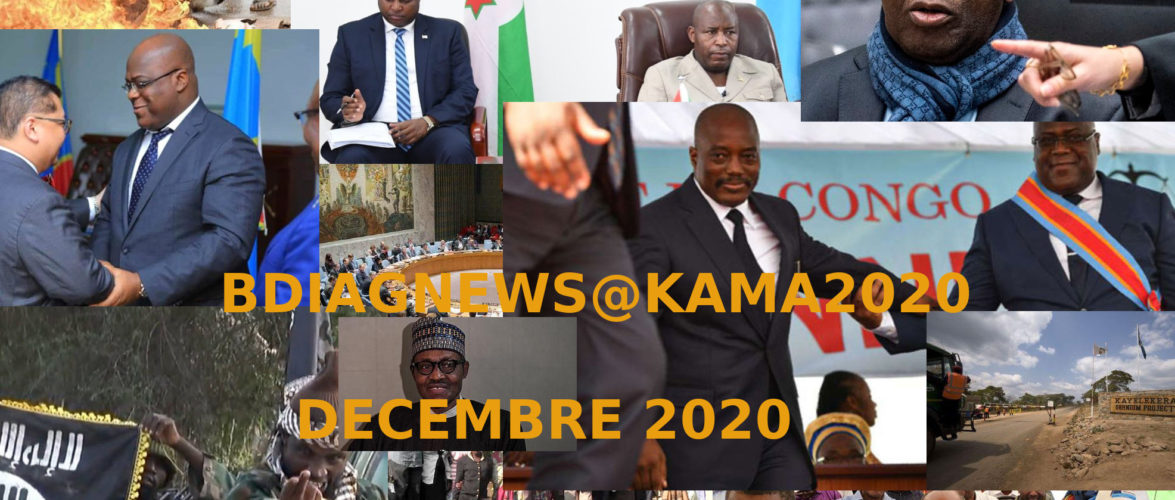 BURUNDI / Petit tour sur l’actualité sur KAMA ou l’ AFRIQUE , AFRICA – DECEMBRE 2020 / 10-12-2020
