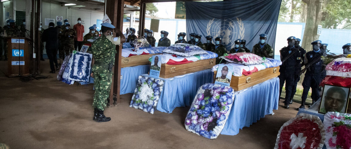 BURUNDI / MINUSCA :  Adieux aux 3 casques bleus  FDNB morts aux combats à DEKOA, RCA