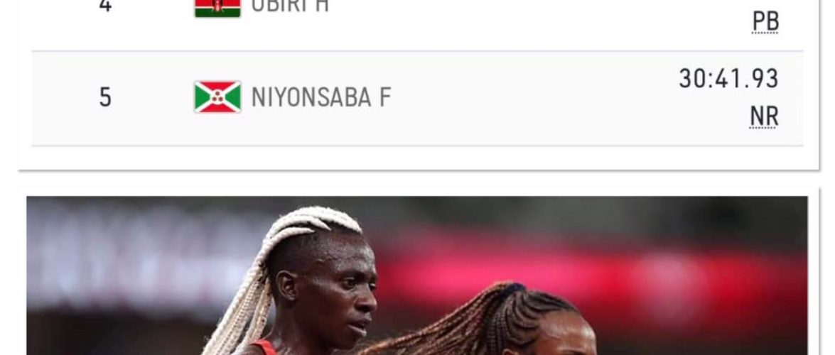 BURUNDI : NIYONSABA Francine, 5ème au 10.000m Femme à JO de Tokyo 2021