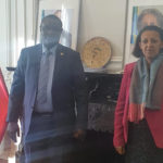 BuRuNDi / ETHIOPIE : Amb. NTaHiRaJa Thérence reçoit Amb. HiRuT ZeMeNe, Bruxelles, BELGIQUE