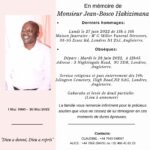 Nécrologie: Enterrement en Angleterre de Feu Jean-Bosco Hakizimana