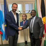 Burundi / Belgique : Amb. Ntahiraja Thérence reçoit M.Thibault Relecom, CEO de UNUBRA